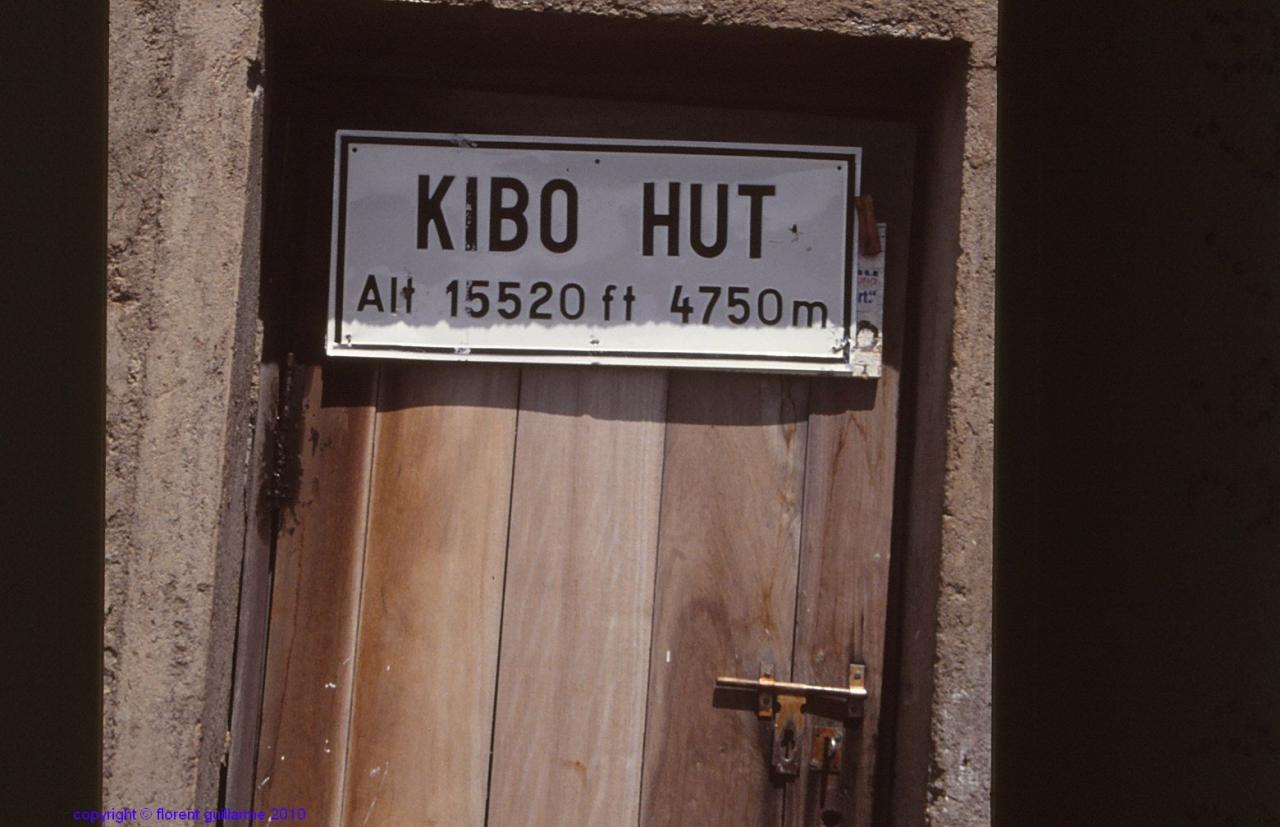 Arrivée au refuge de Kibo