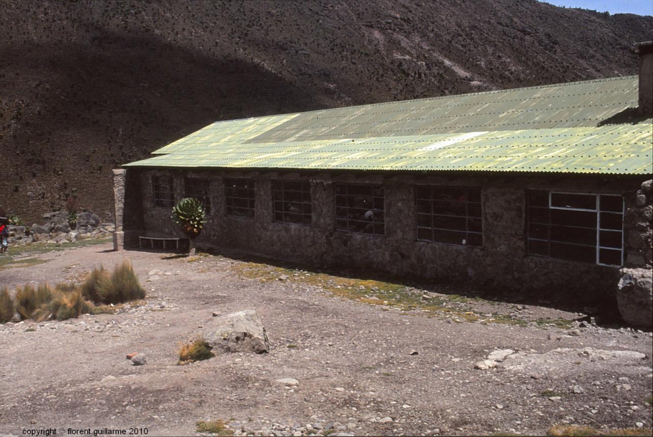 Le refuge de Shiptons, à 4200 mètres