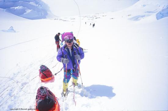 Progression sur glacier