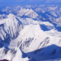 Alaska Range, vue depuis le sommet du Mac Kinley