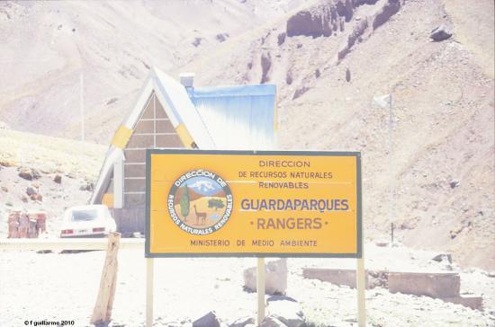 Entrée du Parc National de l' Aconcagua, Argentine