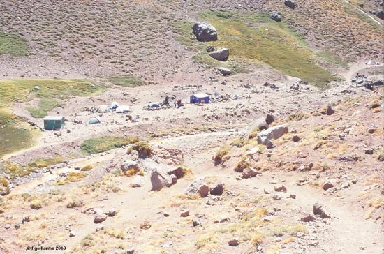 Le Campement de Confluencia à 3300m