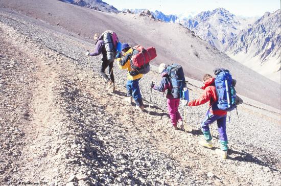 Phase d'acclimatation et portage en altitude, Argentine