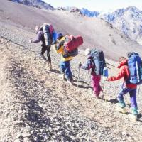 Phase d'acclimatation et portage en altitude, Argentine