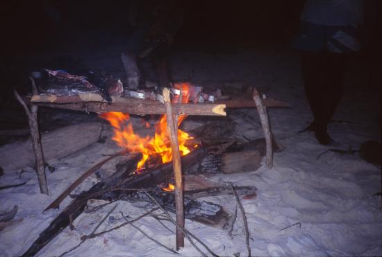 Barbecue sur la plage