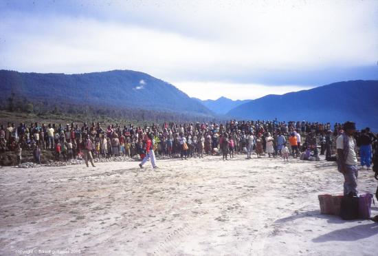 Acceuil papou, province de l' Irian Jaya, Papouasie