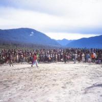 Acceuil papou, province de l' Irian Jaya, Papouasie